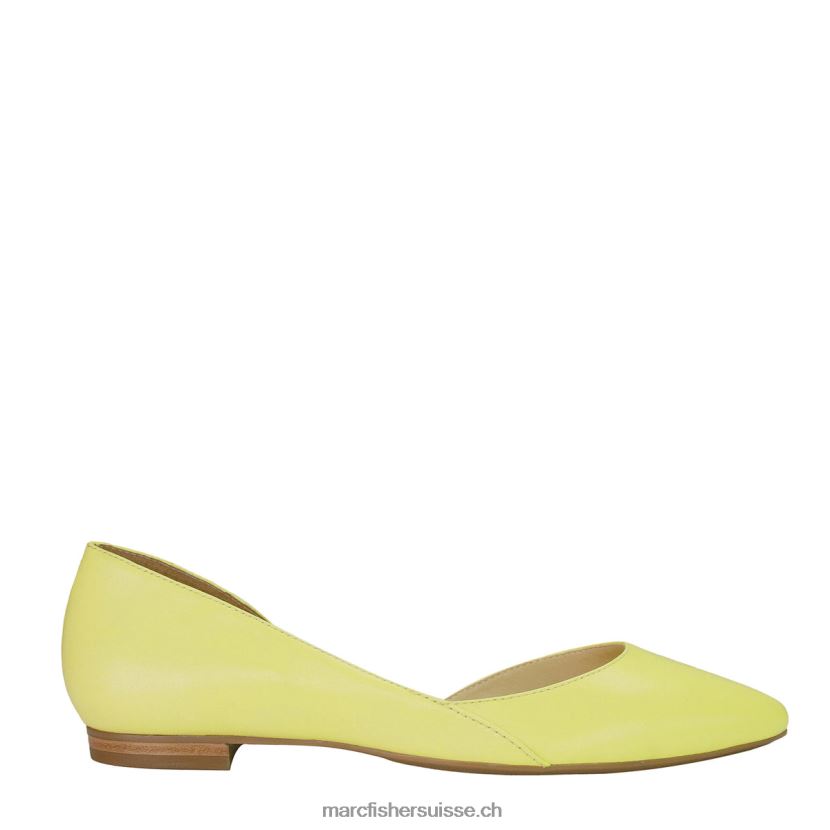 femmes Marc Fisher appartement d'orsay ensoleillé 084JBX317 cuir citron