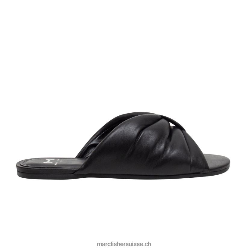 femmes Marc Fisher sandale à glissière plate olita 084JBX279 noir