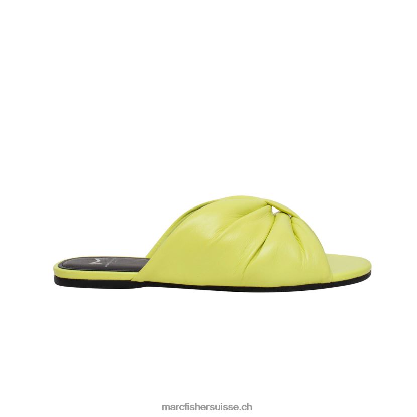 femmes Marc Fisher sandale à glissière plate olita 084JBX291 jaune