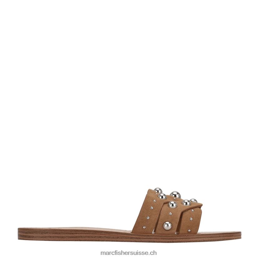 femmes Marc Fisher toboggan à clous paxton 084JBX331 cuir beige