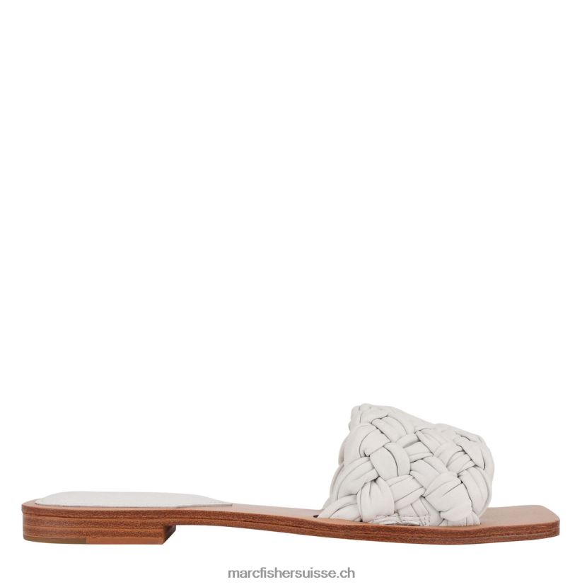 femmes Marc Fisher toboggan plat reanna 084JBX316 blanc