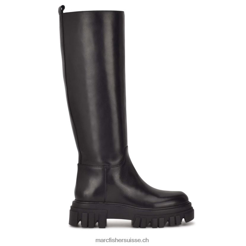 femmes Marc Fisher botte maléna 084JBX145 Cuir noir