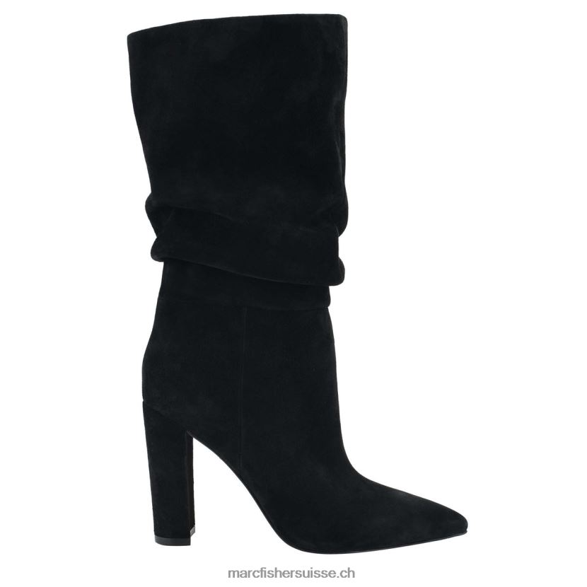 femmes Marc Fisher botte à talon gomer 084JBX185 Suède noir