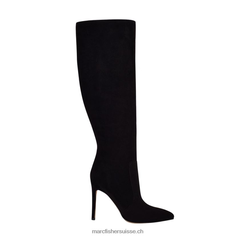 femmes Marc Fisher botte à talon rumina 084JBX154 Suède noir