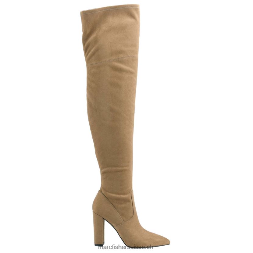 femmes Marc Fisher garalyn sur la botte au genou 084JBX153 suède naturel moyen