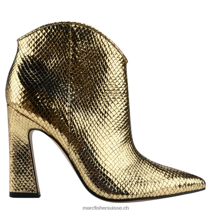 femmes Marc Fisher bottillon masina 084JBX19 daim serpent doré