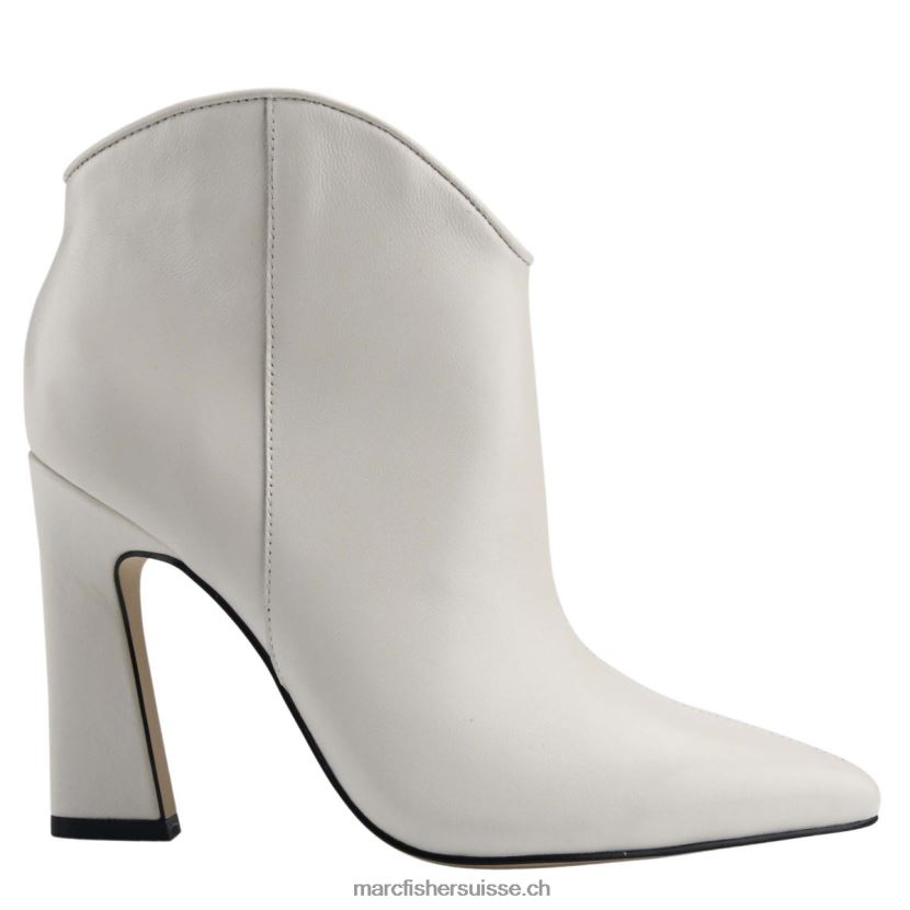 femmes Marc Fisher bottillon masina 084JBX89 cuir crème chic