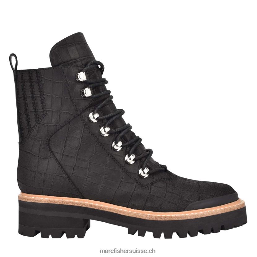 femmes Marc Fisher izzie bottines à semelle crantée 084JBX146 daim noir multi