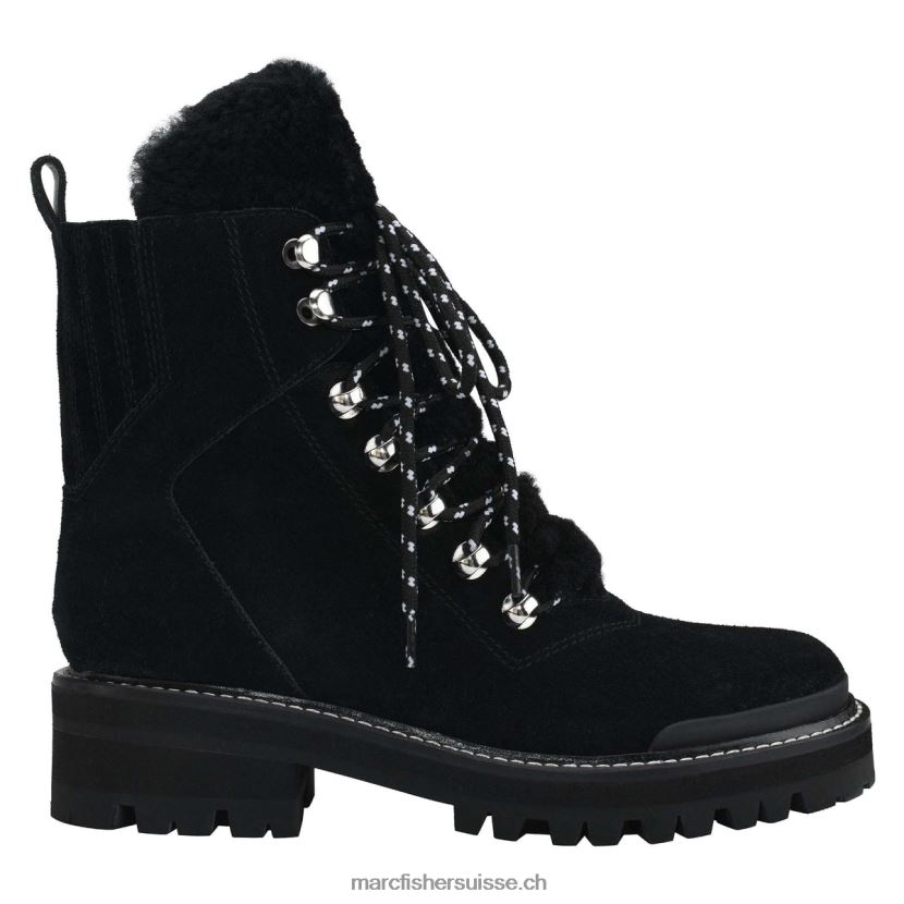 femmes Marc Fisher izzie bottines à semelle crantée 084JBX151 Suède noir