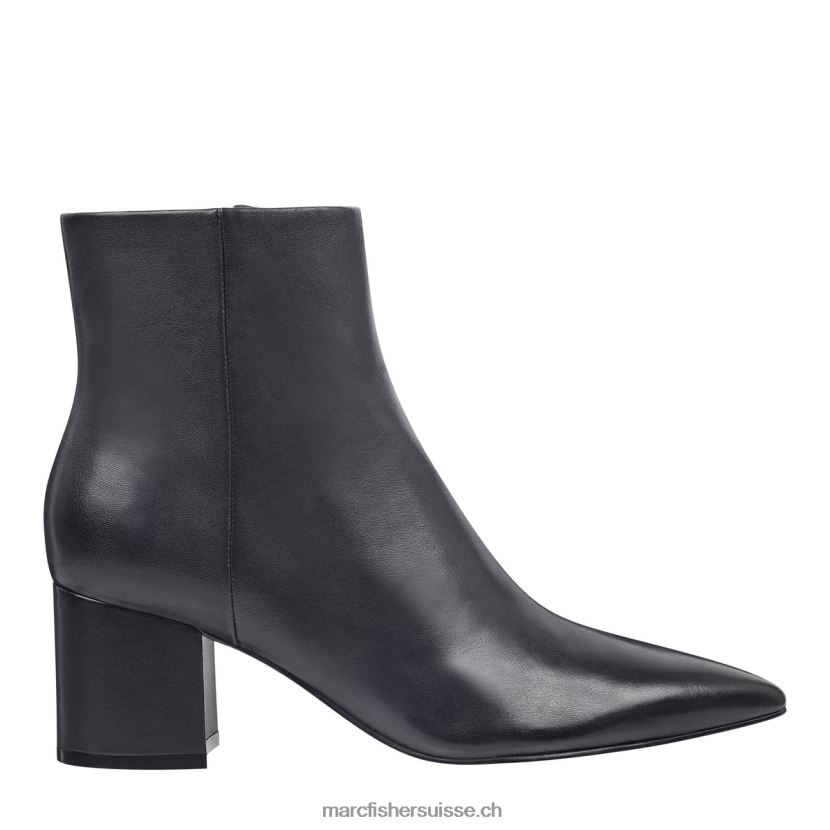 femmes Marc Fisher jarli bottine pointue 084JBX138 Cuir noir