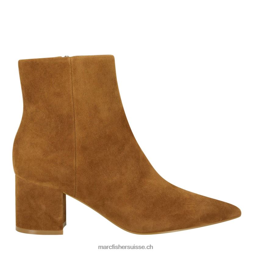 femmes Marc Fisher jarli bottine pointue 084JBX141 daim marron