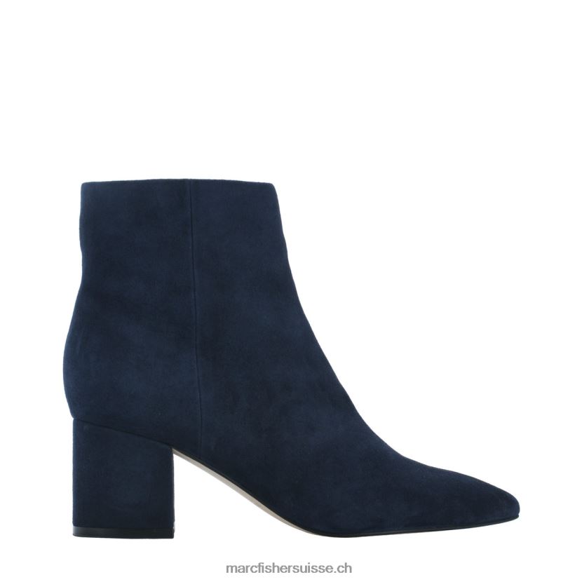 femmes Marc Fisher jarli bottine pointue 084JBX186 daim bleu marine
