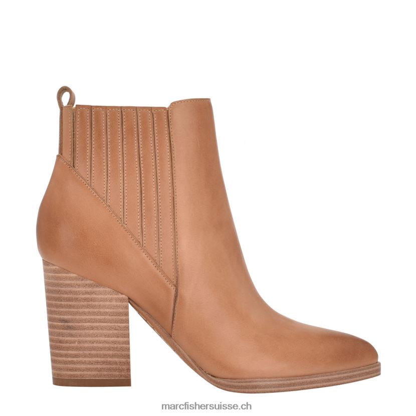 femmes Marc Fisher bottillon à bout pointu alva 084JBX124 cuir naturel moyen