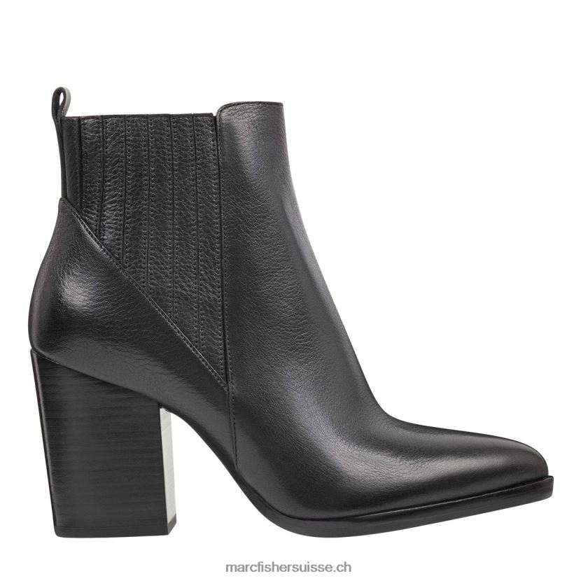 femmes Marc Fisher bottillon à bout pointu alva 084JBX5 Cuir noir