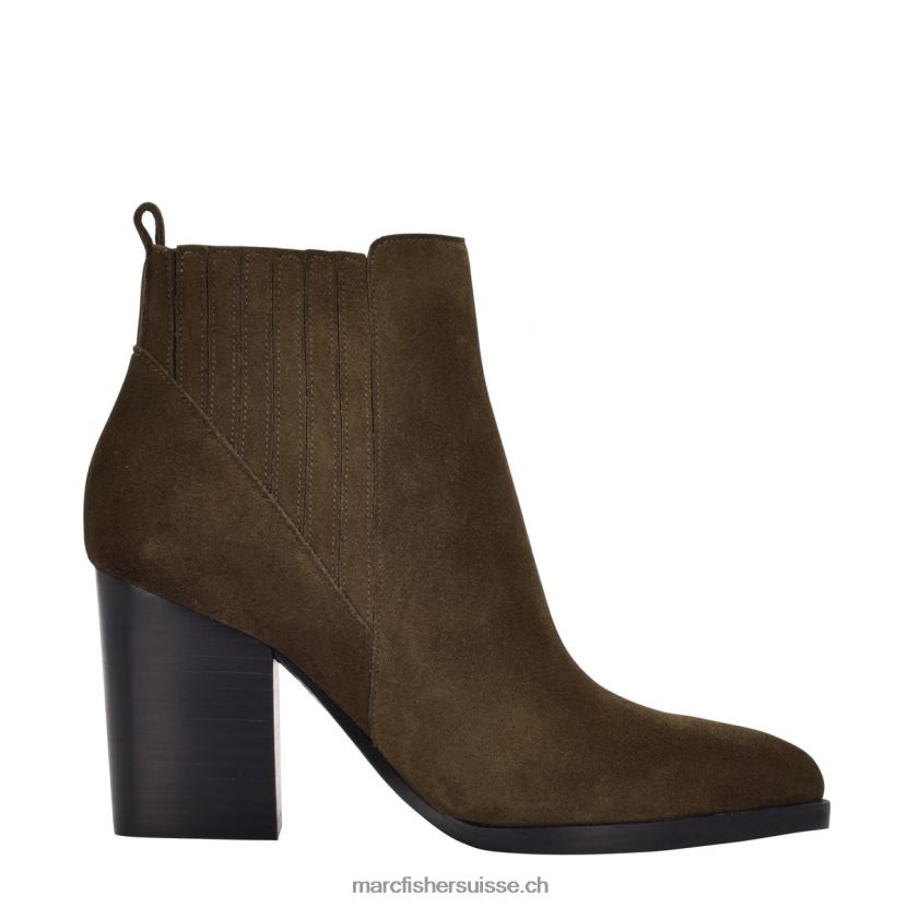 femmes Marc Fisher bottillon à bout pointu alva 084JBX74 daim olive