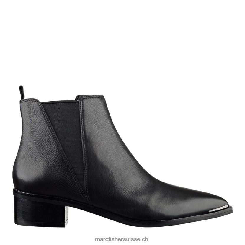 femmes Marc Fisher bottillon chelsea à bout pointu yale 084JBX16 Cuir noir