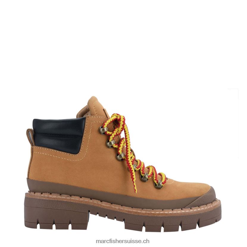 femmes Marc Fisher bottillon de combat cairy à lacets 084JBX132 bronzer