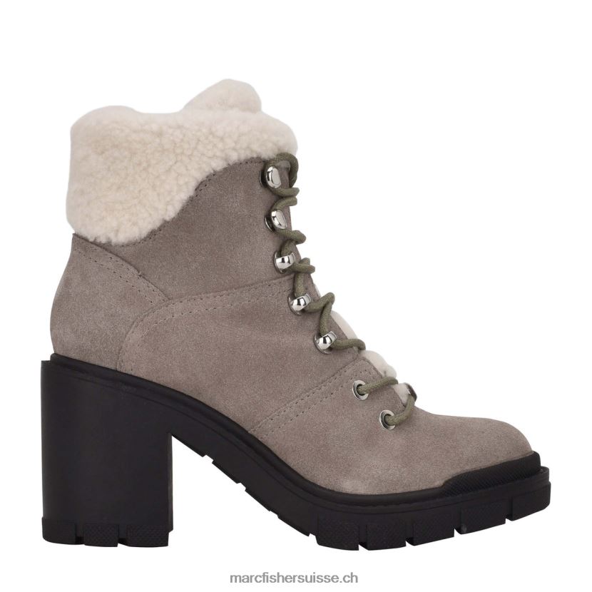 femmes Marc Fisher bottillon de combat à talon vacinta 084JBX134 daim gris