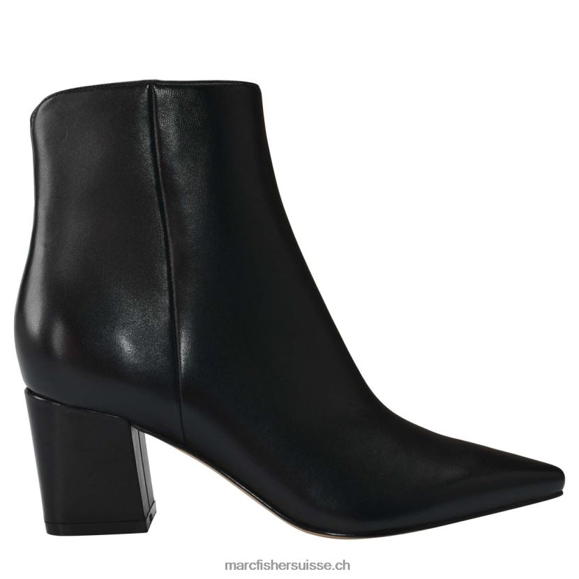 femmes Marc Fisher bottillon à talon jina 084JBX91 Cuir noir