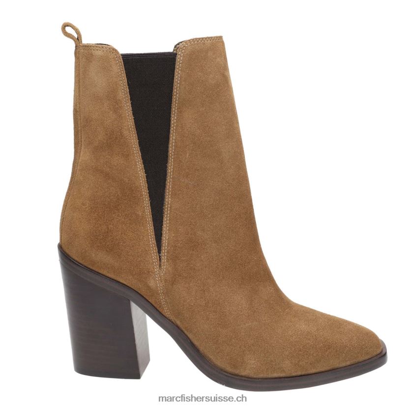 femmes Marc Fisher bottillon à talon kristie 084JBX30 daim marron