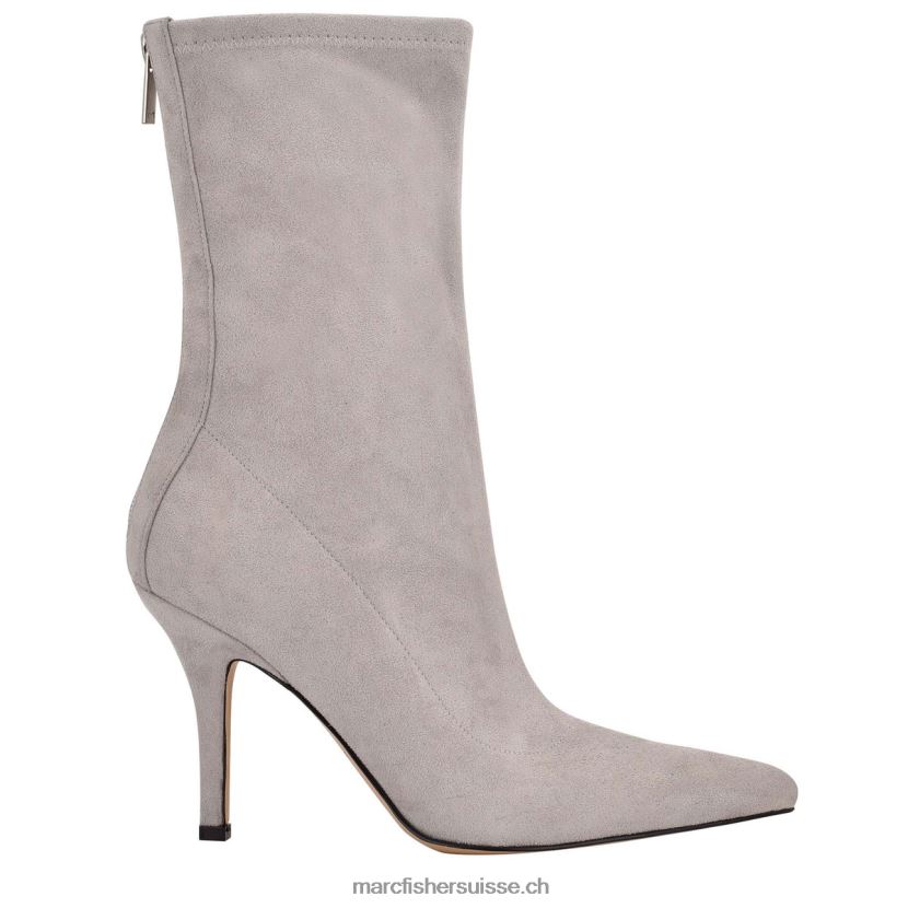 femmes Marc Fisher bottillon à talon léger 084JBX60 daim gris clair