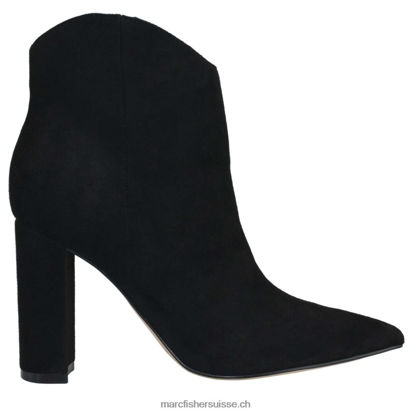 femmes Marc Fisher bottillon western à talon lezari 084JBX63 Suède noir