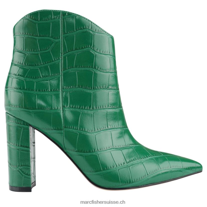 femmes Marc Fisher bottillon western à talon lezari 084JBX66 croco vert