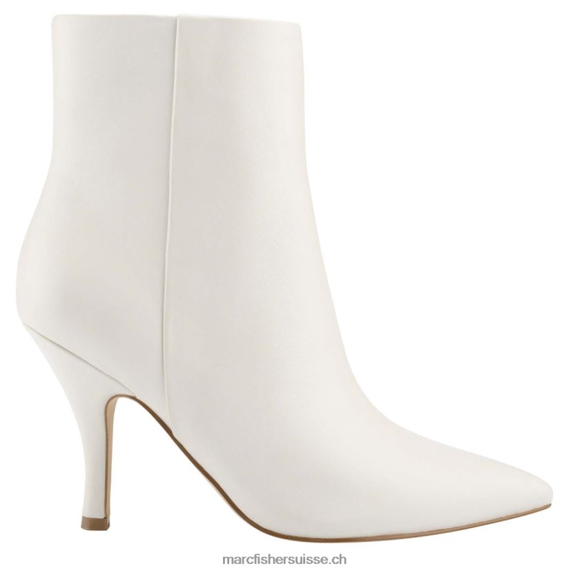 femmes Marc Fisher bottine fergus à talon 084JBX88 cuir crème chic