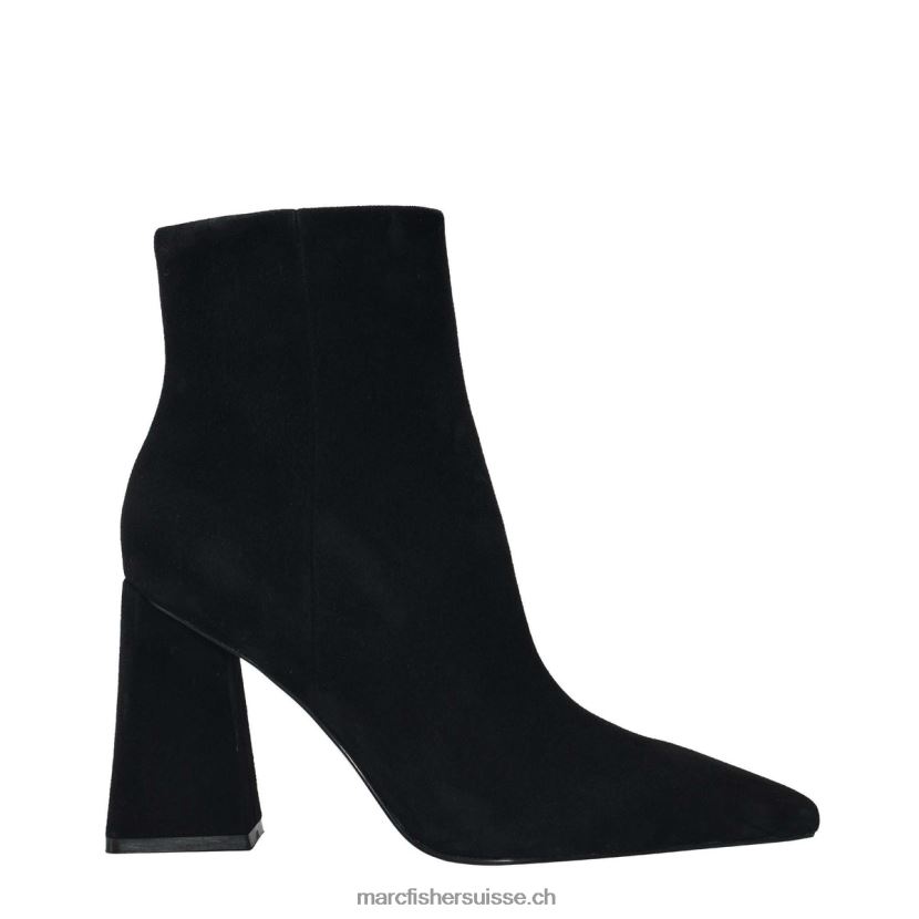 femmes Marc Fisher bottine à talon kulika 084JBX9 Suède noir
