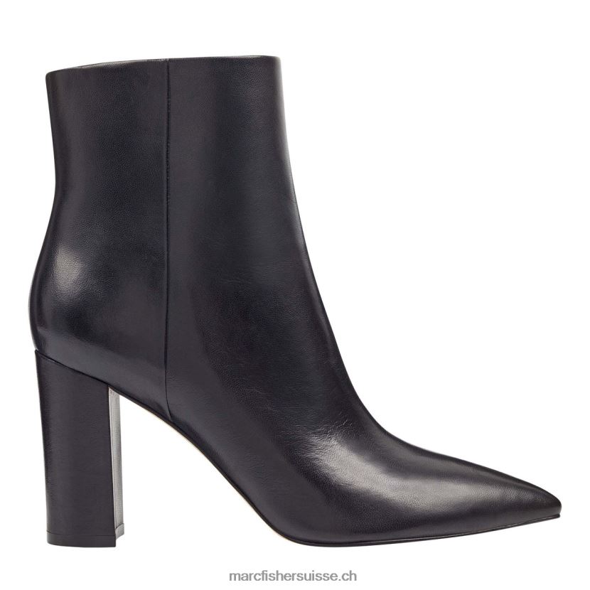 femmes Marc Fisher bottine à talon ulani 084JBX2 Cuir noir