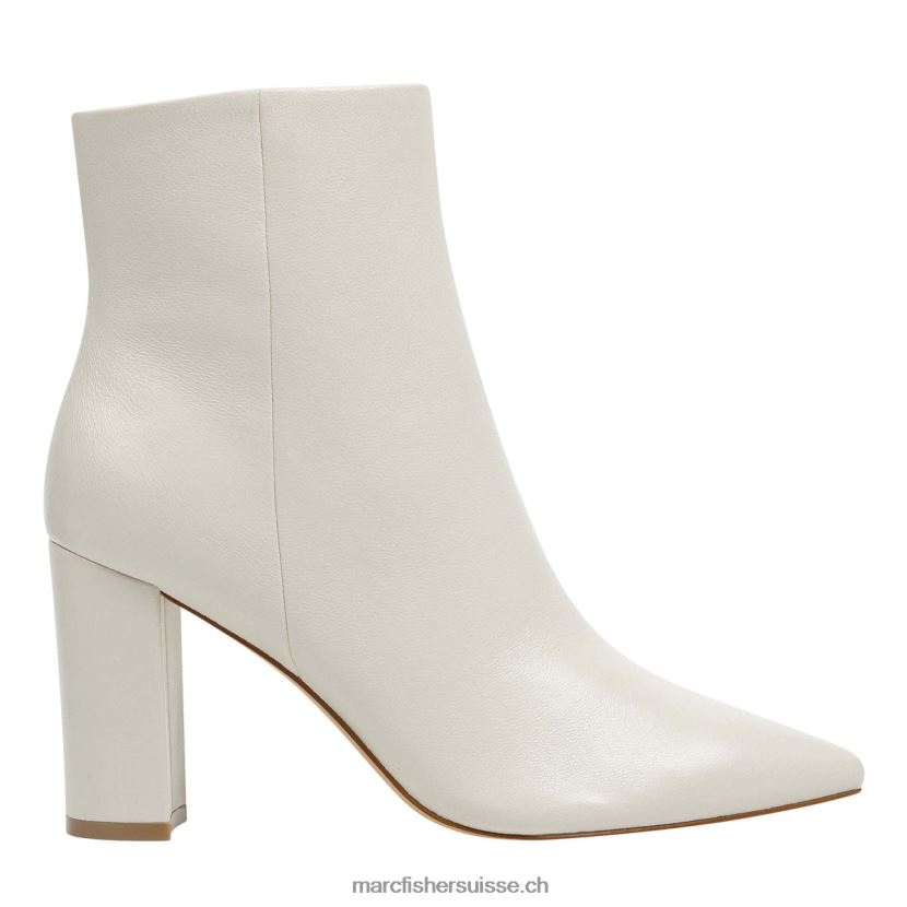 femmes Marc Fisher bottine à talon ulani 084JBX3 cuir ivoire