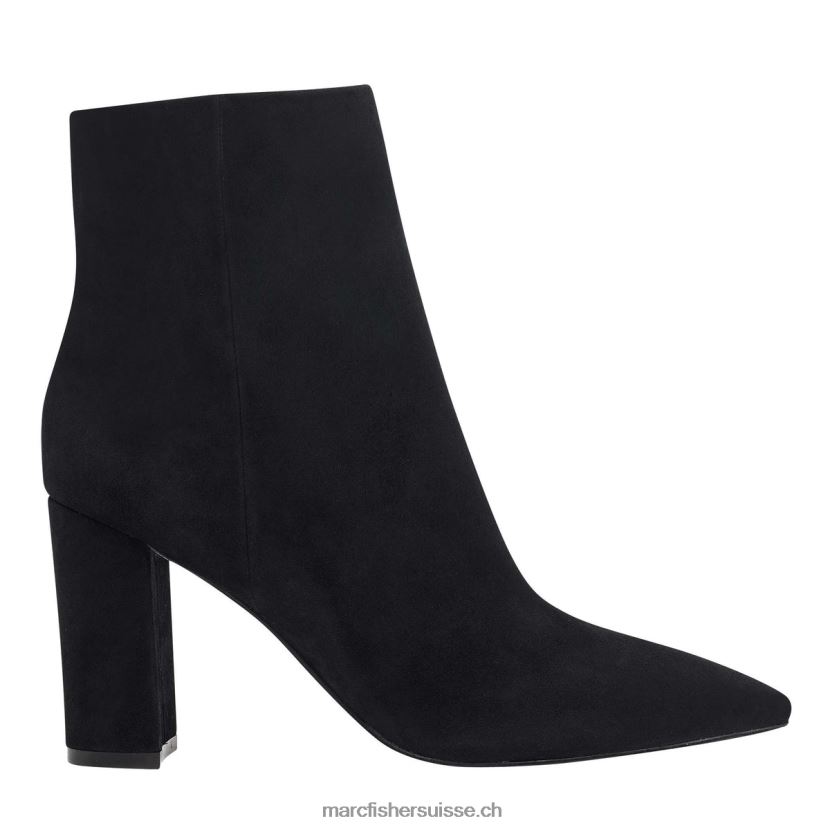 femmes Marc Fisher bottine à talon ulani 084JBX7 Suède noir