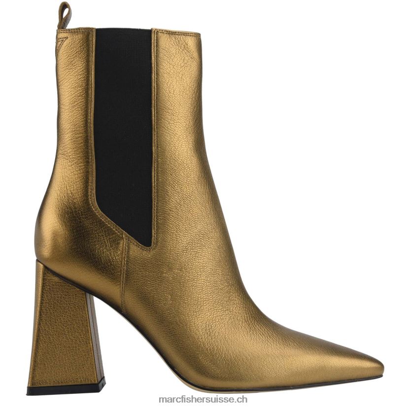 femmes Marc Fisher bottines à talons kylynn chelsea 084JBX118 cuir bronze