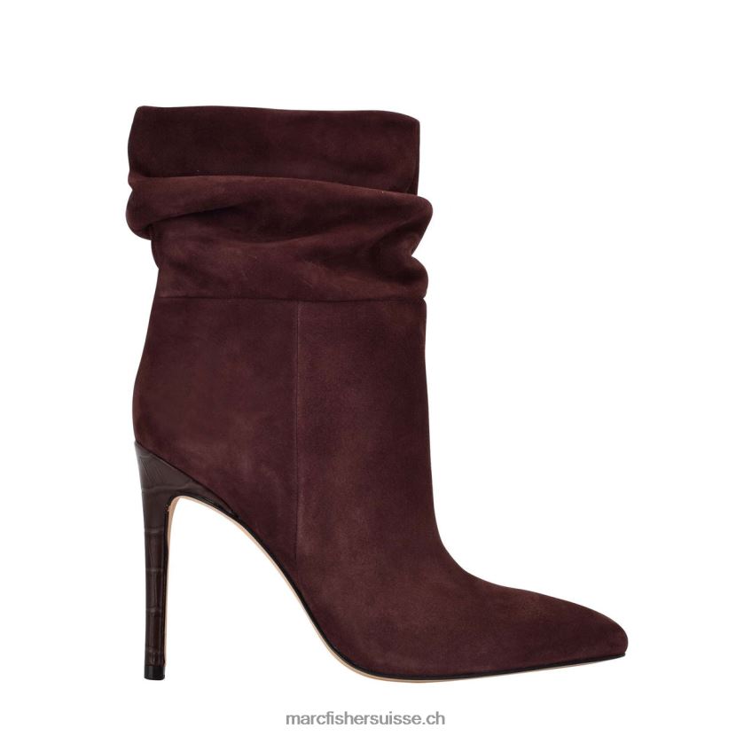 femmes Marc Fisher robe rayya chausson 084JBX18 daim vin foncé