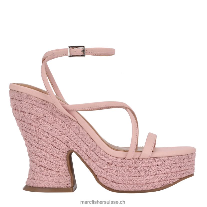 femmes Marc Fisher aller chercher une sandale à talon espadrille 084JBX266 rose