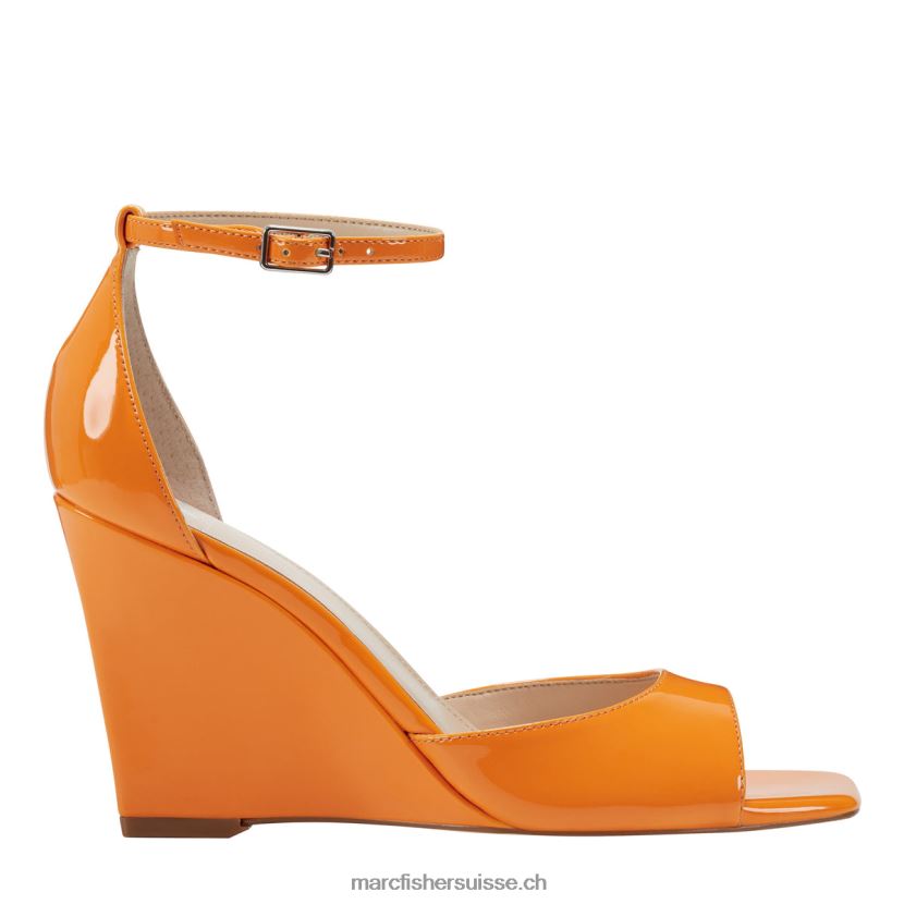 femmes Marc Fisher sandale compensée camira 084JBX255 brevet orange