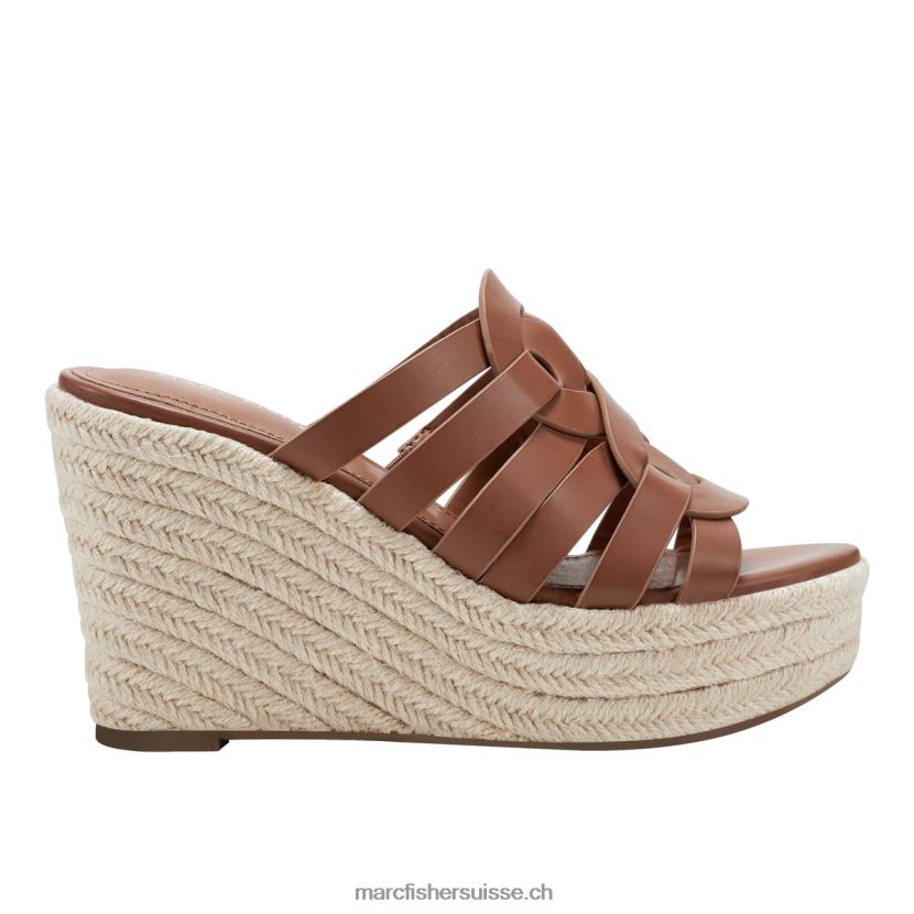 femmes Marc Fisher sandale compensée espadrille cazzie 084JBX227 naturel foncé