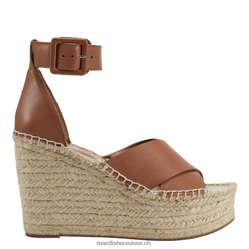 femmes Marc Fisher sandale compensée espadrille en mesure 084JBX199 naturel