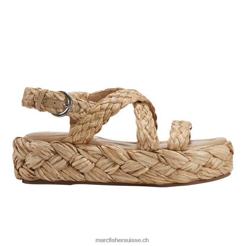 femmes Marc Fisher sandale espadrille genie 084JBX192 naturel