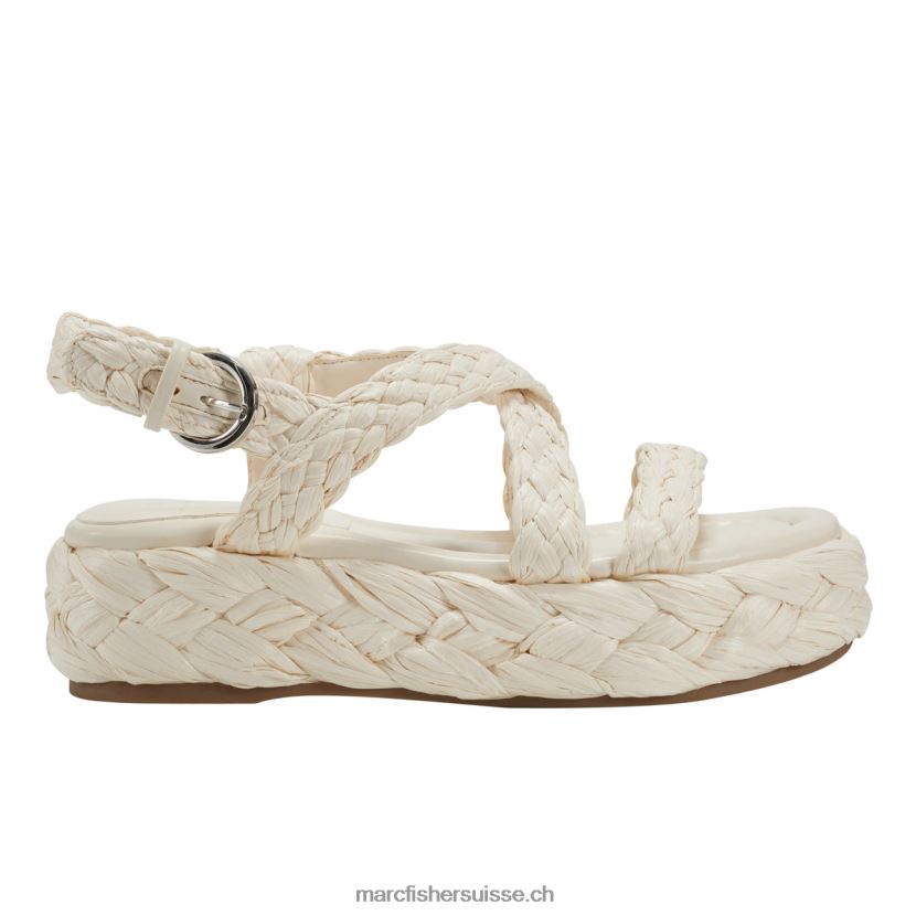 femmes Marc Fisher sandale espadrille genie 084JBX207 Ivoire