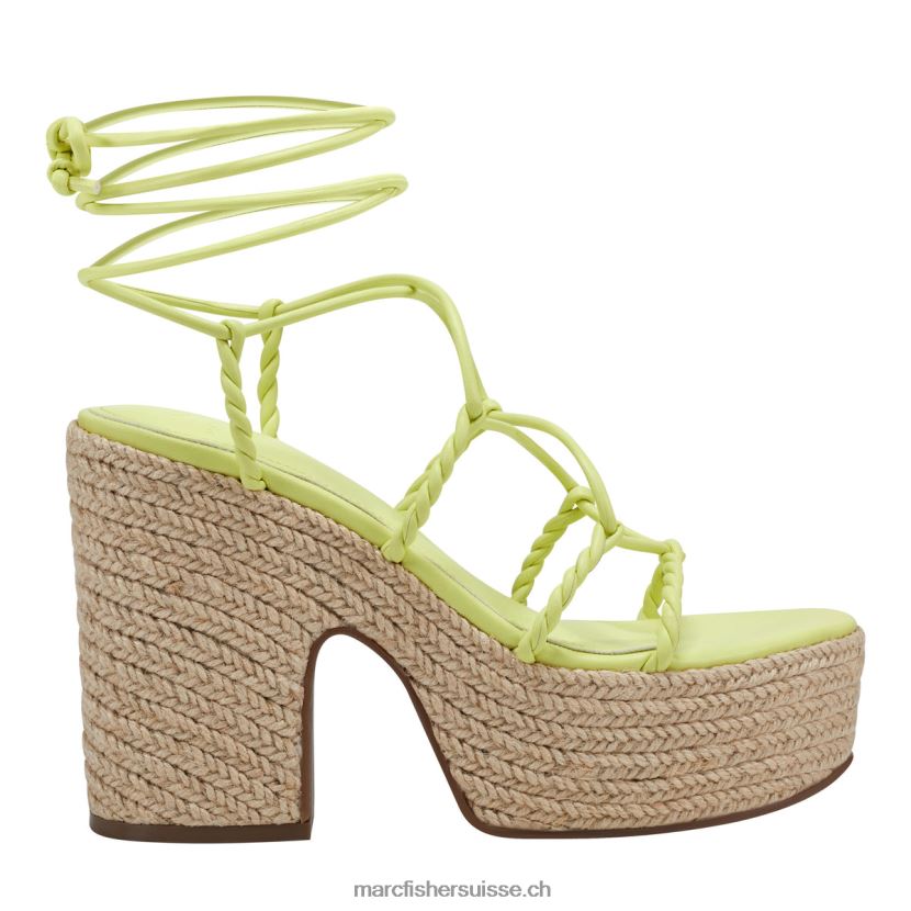 femmes Marc Fisher sandale plateforme espadrille oliver 084JBX257 vert clair