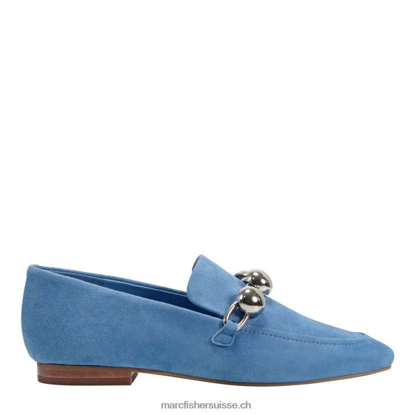 femmes Marc Fisher mocassins elenda 084JBX429 daim bleu