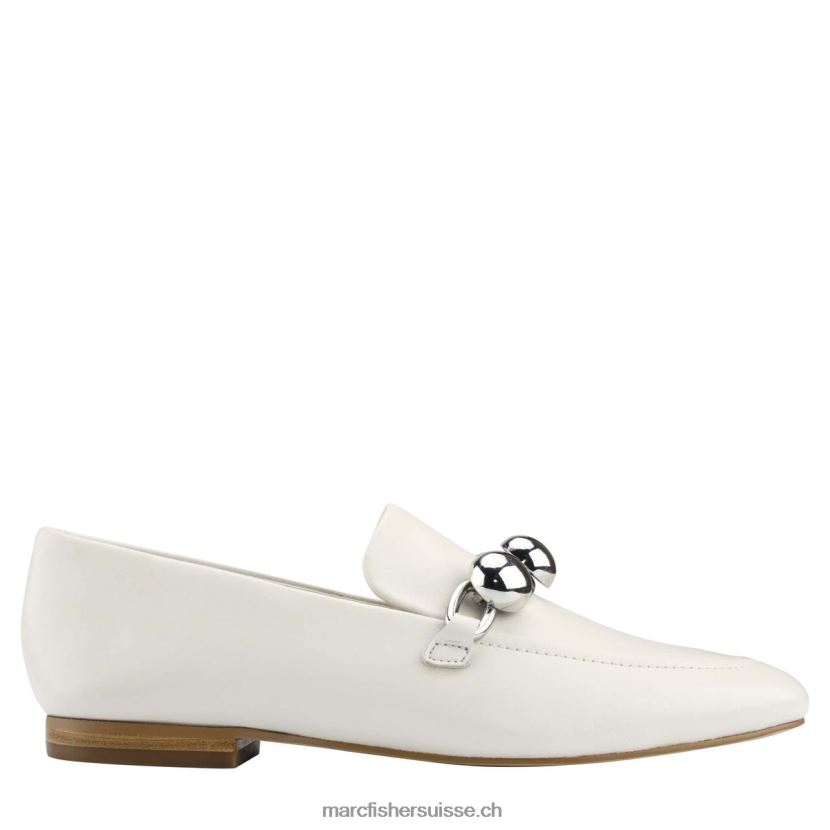 femmes Marc Fisher mocassins elenda 084JBX435 cuir crème chic