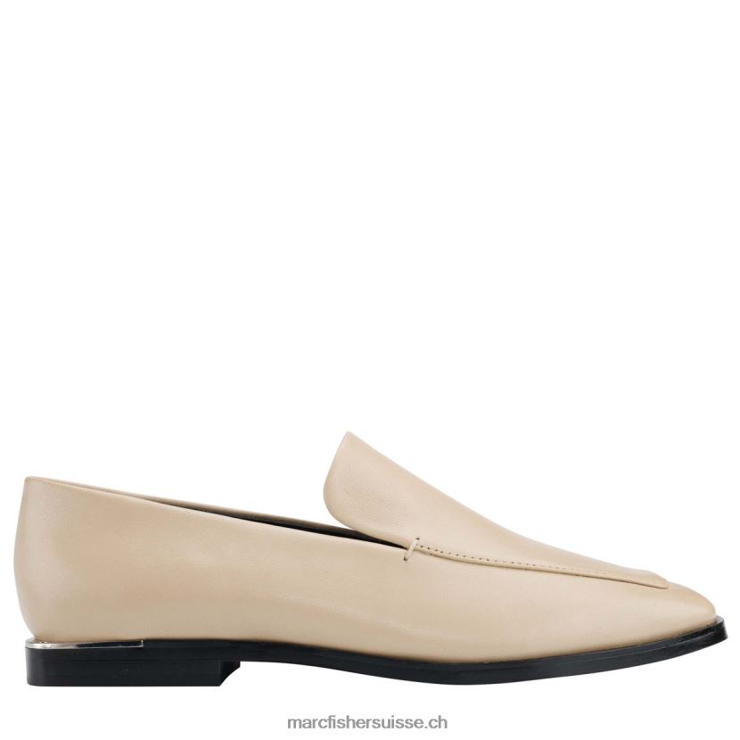 femmes Marc Fisher mocassins ourlés 084JBX426 cuir naturel clair