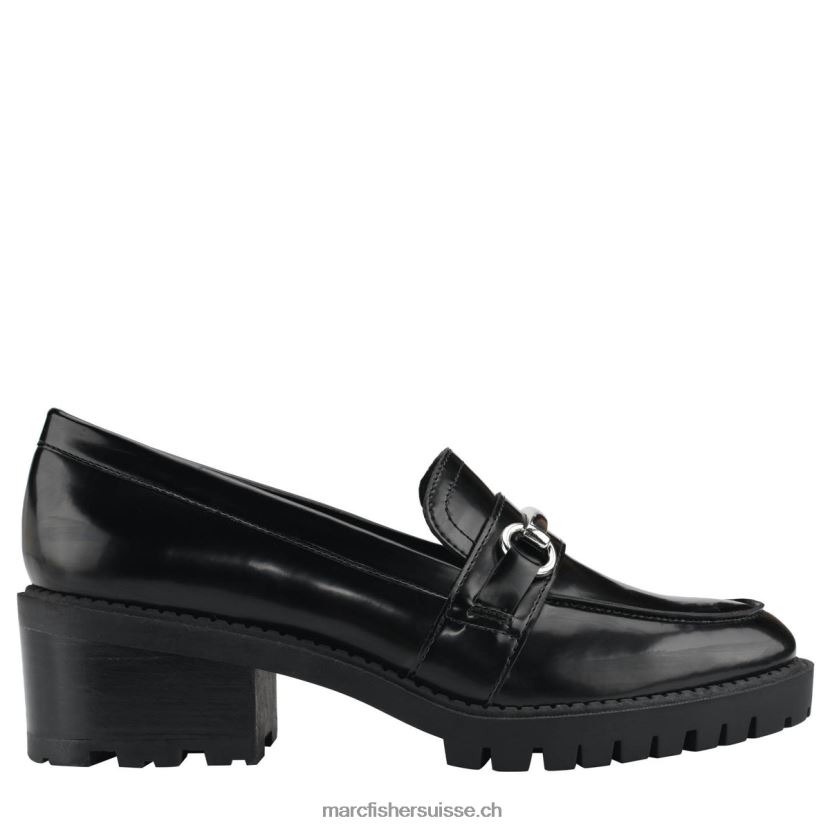 femmes Marc Fisher mocassins à talon dancel 084JBX427 noir