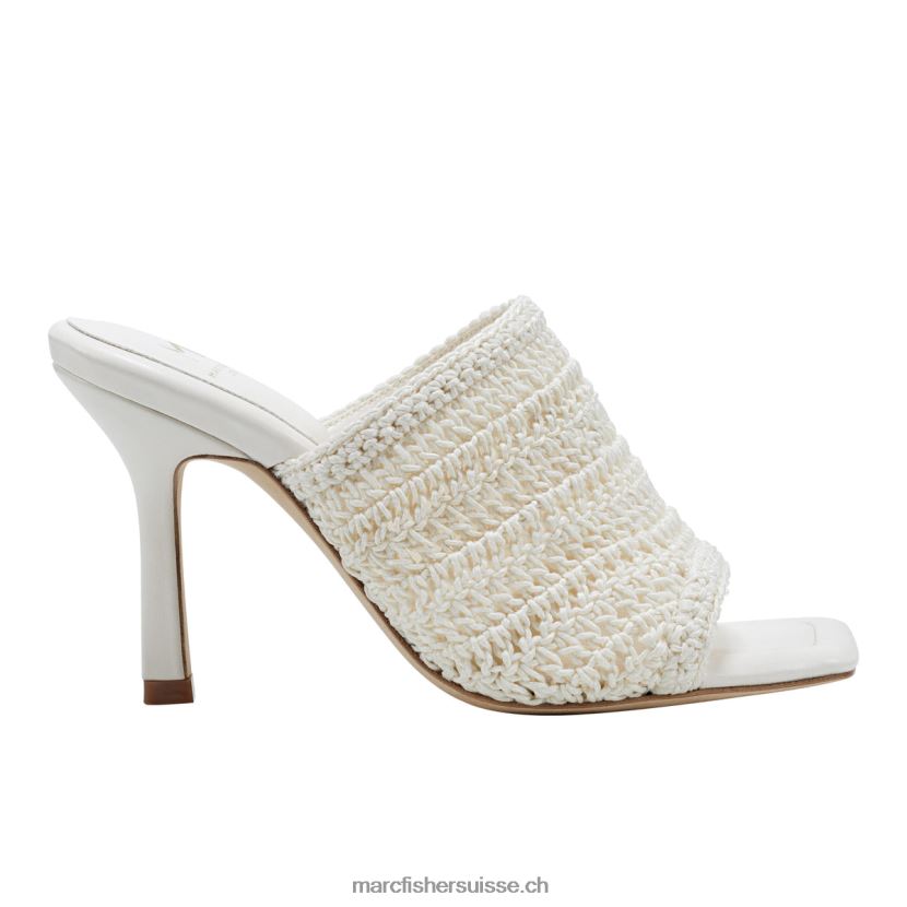 femmes Marc Fisher mule à talon dako 084JBX454 Ivoire