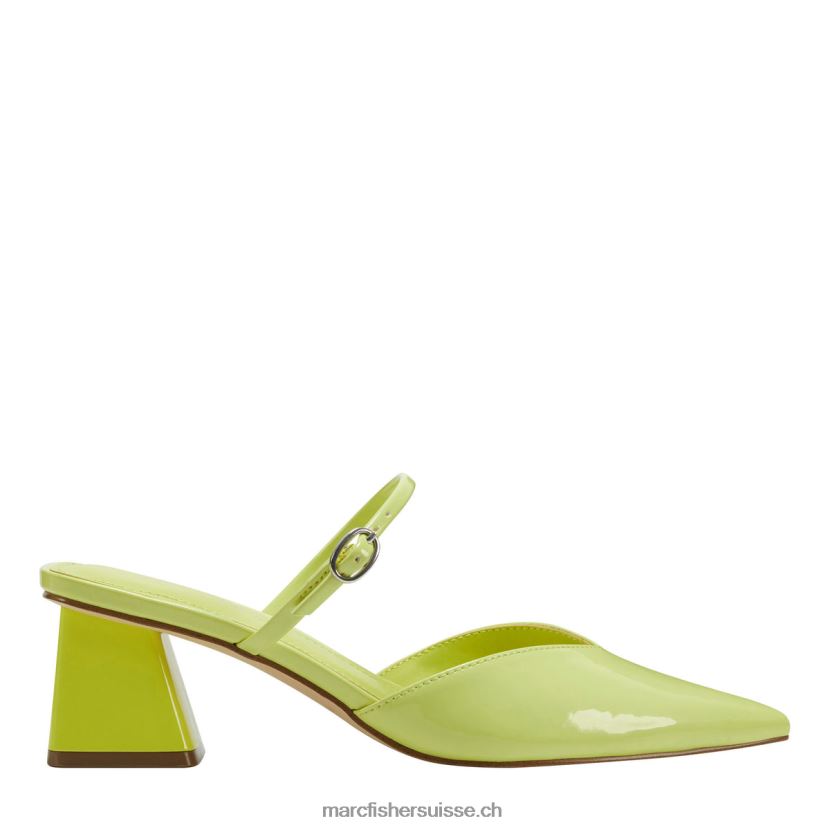femmes Marc Fisher mule à talon lakey 084JBX495 brevet vert