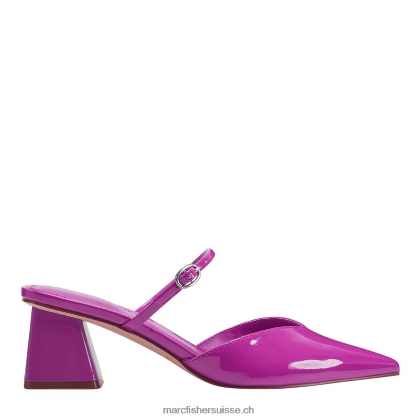 femmes Marc Fisher mule à talon lakey 084JBX497 brevet rose