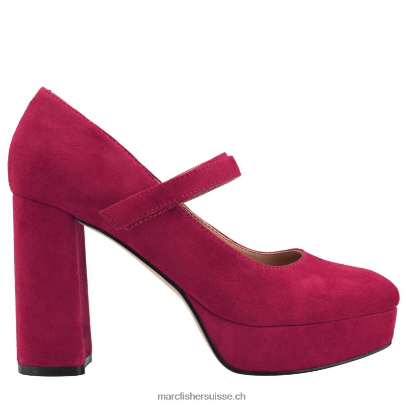 femmes Marc Fisher Escarpin nicoly platform mary jane 084JBX584 daim rouge