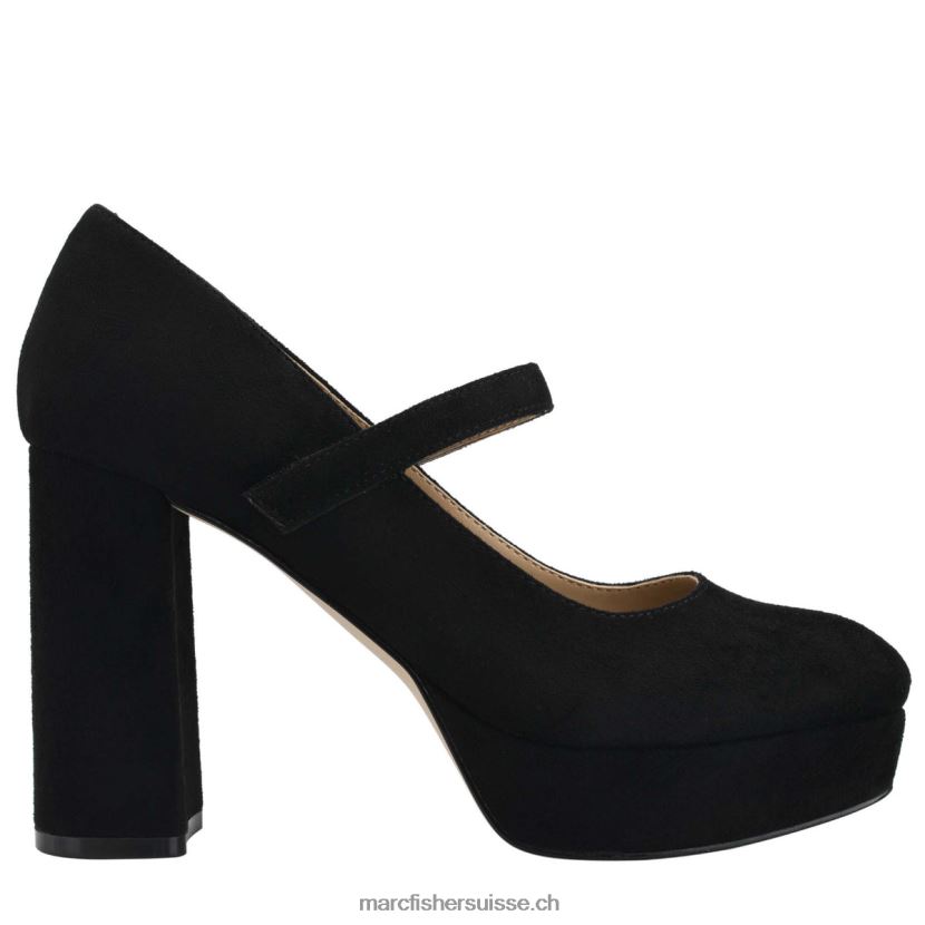femmes Marc Fisher Escarpin nicoly platform mary jane 084JBX590 Suède noir